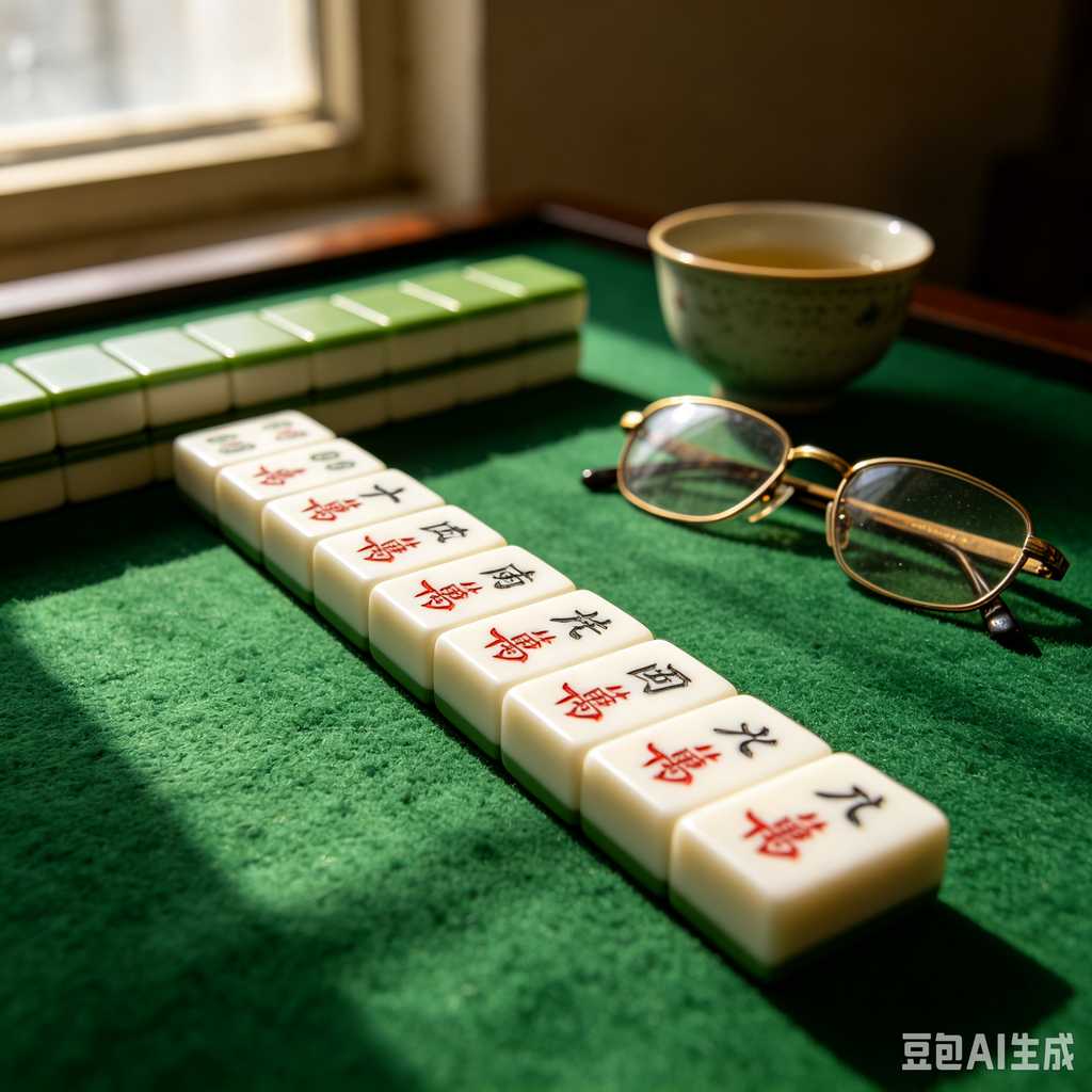 blue mahjong tiles
