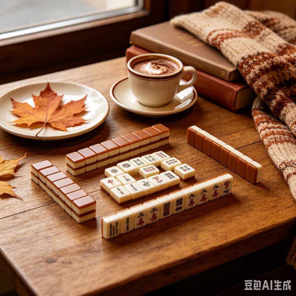 retro vintage mahjong set